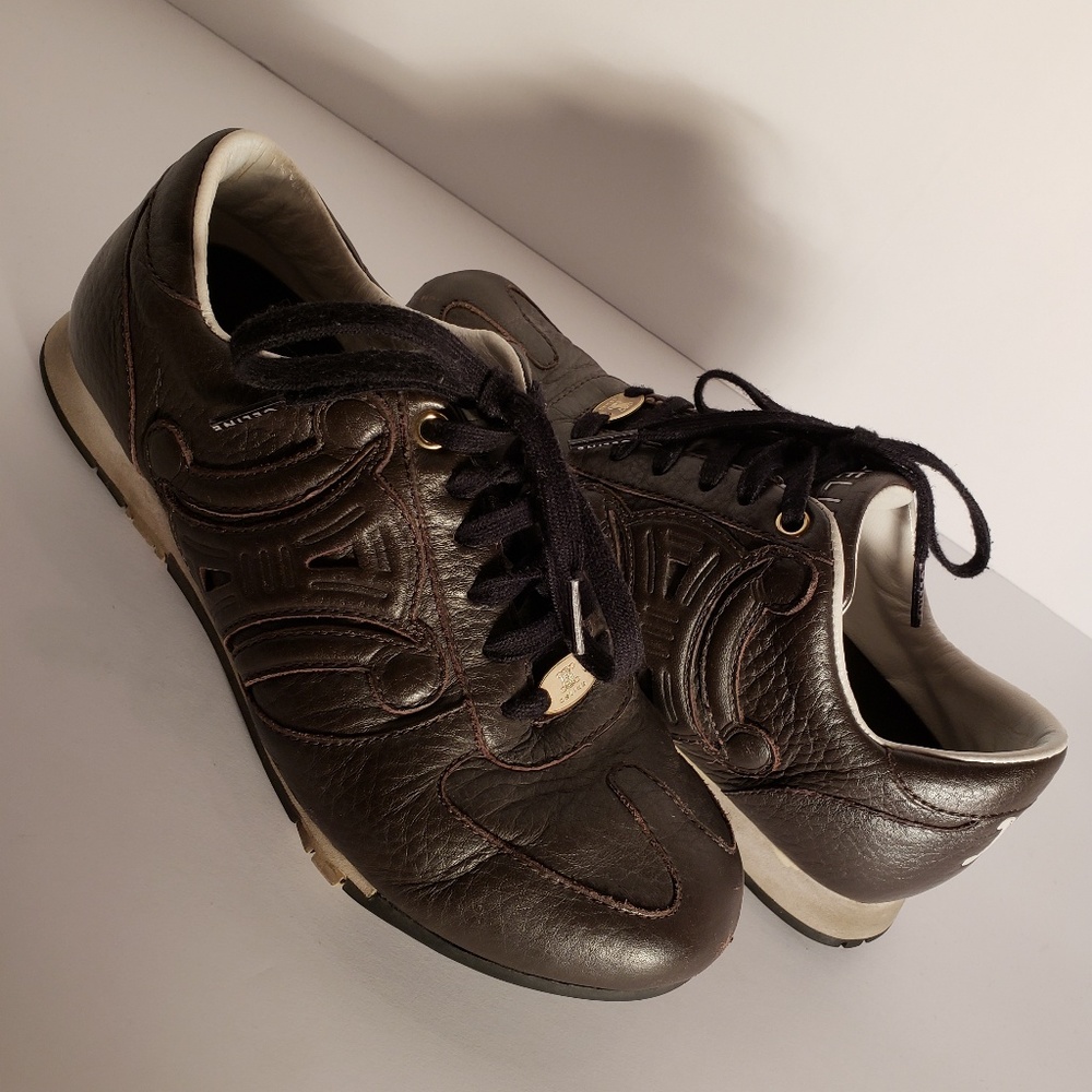 Celine vintage brown signature sneakers size 35